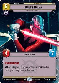 Darth Malak - Covetous Apprentice (Hyperspace Foil) (974) [Legends of the Force]