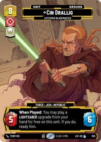 Cin Drallig - Esteemed Blademaster (Prestige Foil) (1105) [Legends of the Force]