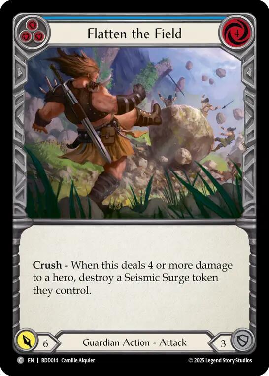 Flatten the Field (Blue) (BDD014) [Welcome Deck Bravo]