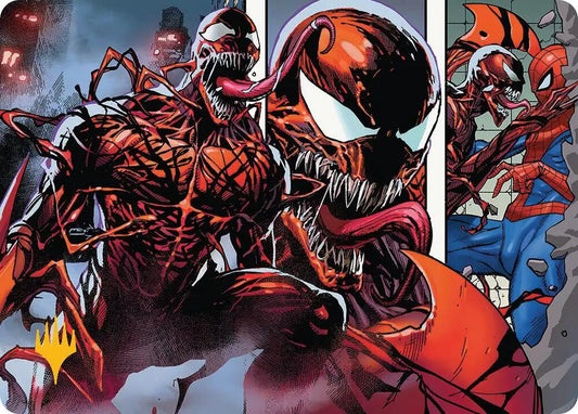 Carnage, Crimson Chaos Art Card (Gold-Stamped Planeswalker Symbol) (47) [Marvel's Spider-Man Art Series]