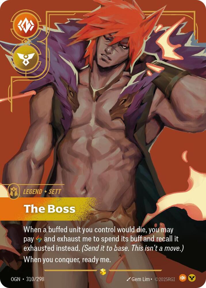 Sett - The Boss (Showcase) (310/298) [Origins]