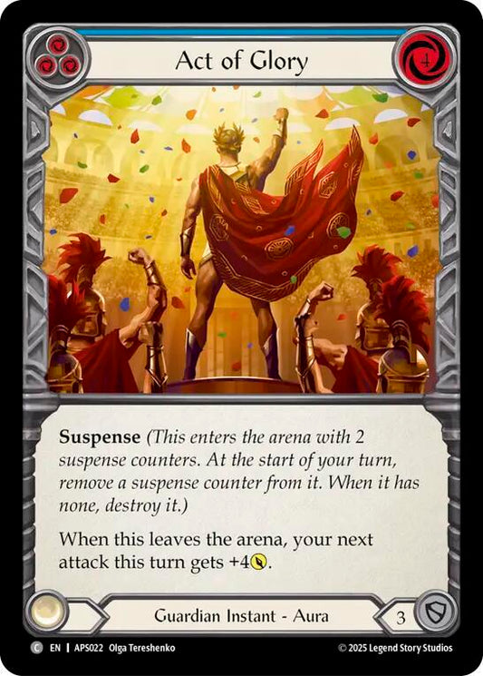 Act of Glory (Blue) (APS022) [Armory Deck: Pleiades]