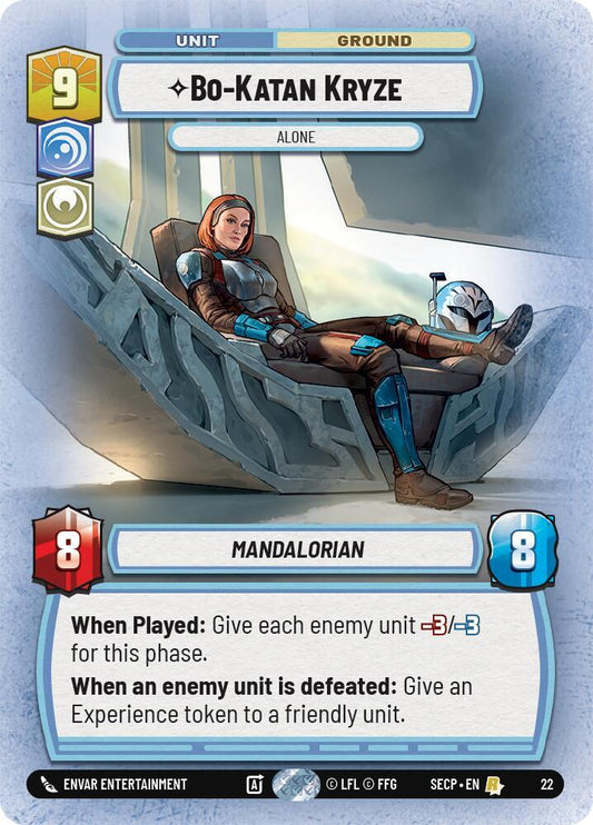 Bo-Katan Kryze - Alone (Foil) [Secrets of Power - Weekly Play Promos]