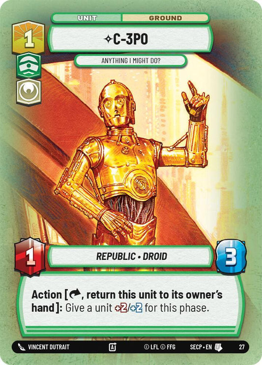 C-3PO - Anything I Might Do? (Foil) [Secrets of Power - Weekly Play Promos]