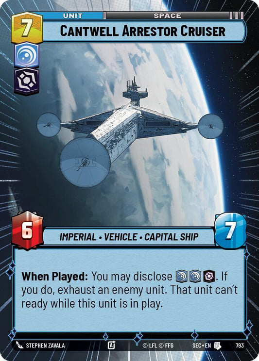 Cantwell Arrestor Cruiser (Hyperspace Foil) (793) [Secrets of Power]