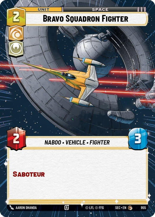 Bravo Squadron Fighter (Hyperspace Foil) (955) [Secrets of Power]