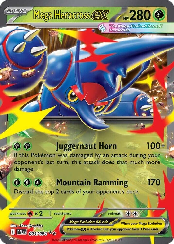 Mega Heracross ex - 004/094 [ME02: Phantasmal Flames]