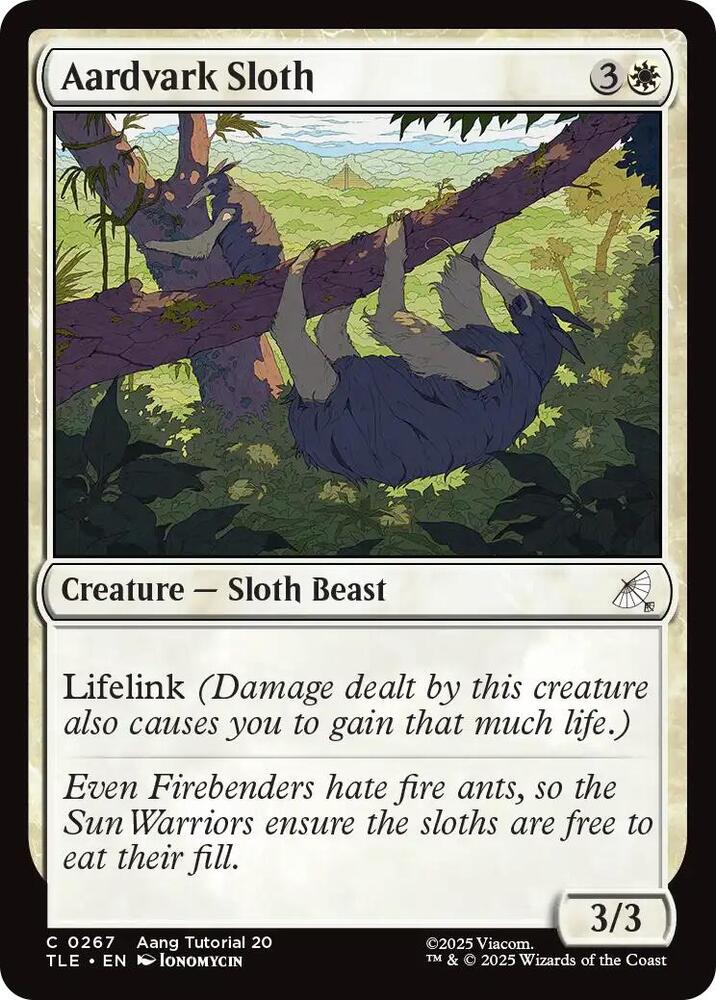 Aardvark Sloth (0267) [Avatar: The Last Airbender: Eternal-Legal]