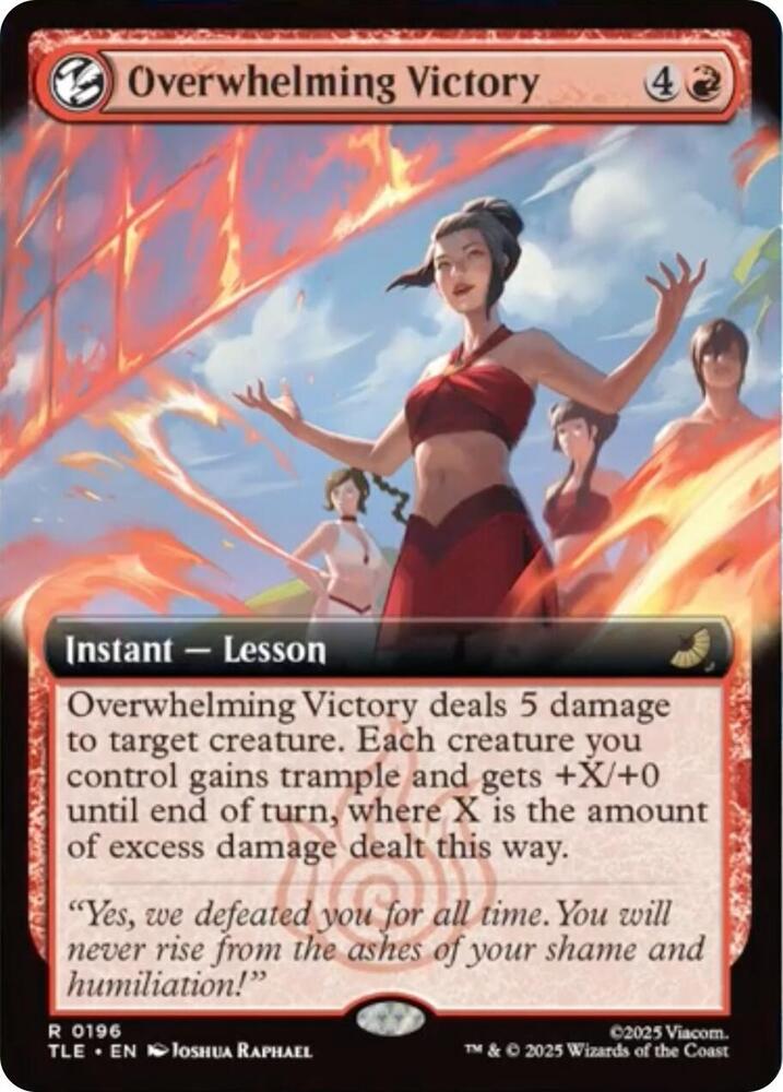 Overwhelming Victory (Extended Art) (196) [Avatar: The Last Airbender: Eternal-Legal]