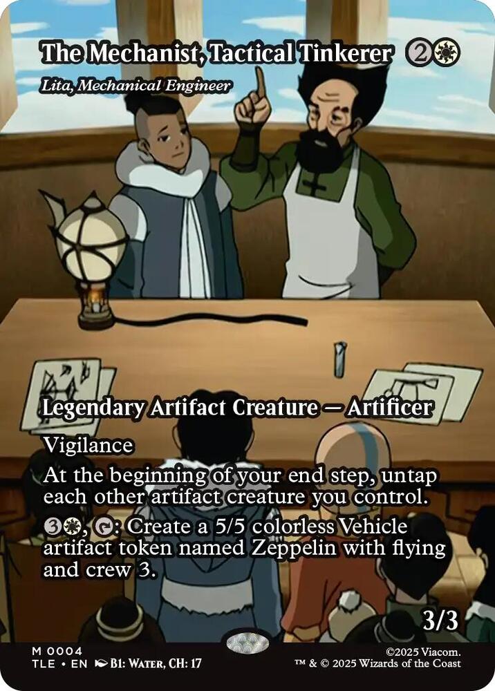 The Mechanist, Tactical Tinkerer - Lita, Mechanical Engineer (Borderless) (4) [Avatar: The Last Airbender: Eternal-Legal]