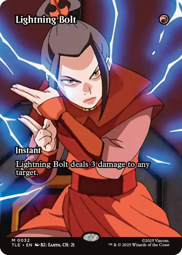 Lightning Bolt (Borderless) (32) [Avatar: The Last Airbender: Eternal-Legal]