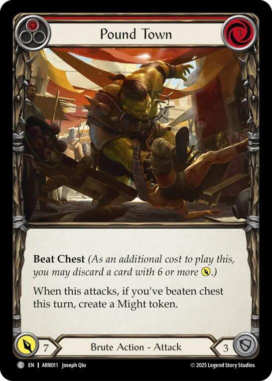 Pound Town (Red) (ARR011) [Armory Deck: Rhinar]
