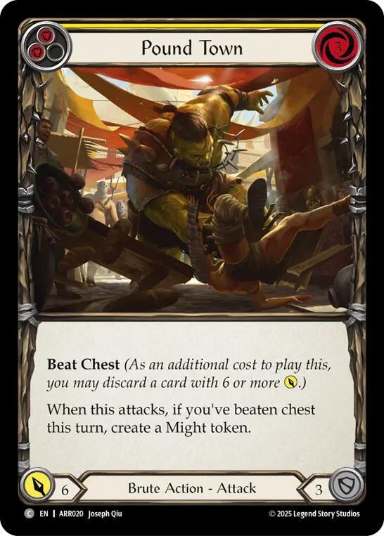 Pound Town (Yellow) (ARR020) [Armory Deck: Rhinar]