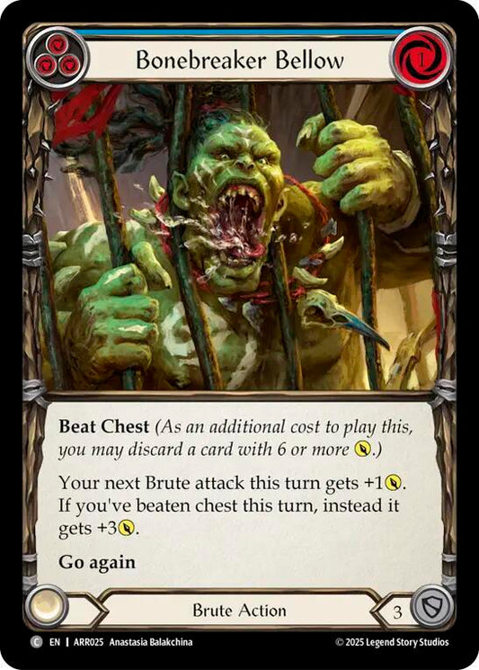 Bonebreaker Bellow (Blue) (ARR025) [Armory Deck: Rhinar]