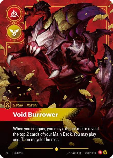 Rek'sai - Void Burrower (Overnumbered) (243/221) [Spiritforged]