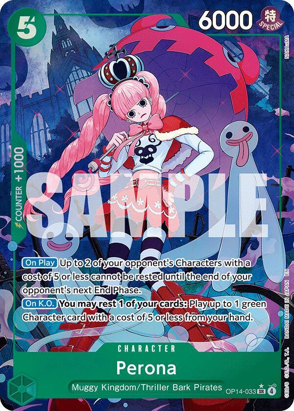Perona (Alternate Art) (OP14-033) [The Azure Sea's Seven]