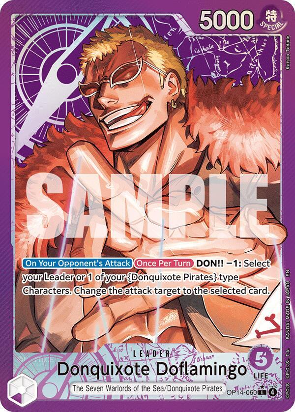 Donquixhote Doflamingo - OP14-060 (Alternate Art) [The Azure Sea's Seven]
