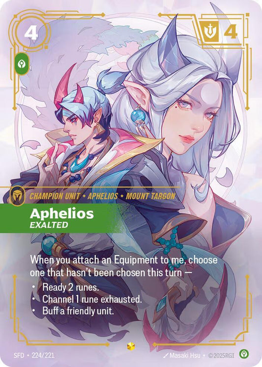Aphelios - Exalted (Overnumbered) (224/221) [Spiritforged]