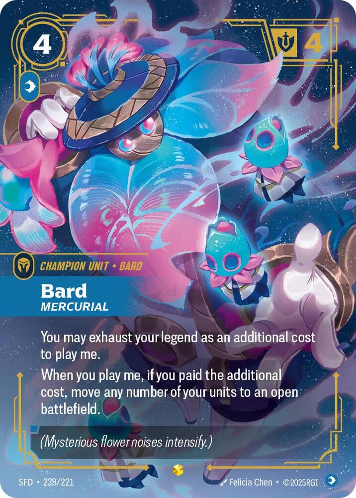 Bard - Mercurial (Overnumbered) (228/221) [Spiritforged]