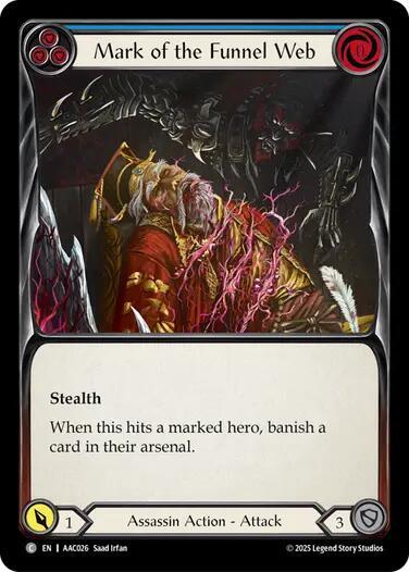 Mark of the Funnel Web (Blue) (AAC026) [Armory Deck: Arakni]