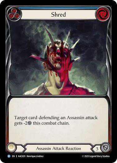 Shred (Blue) (AAC029) [Armory Deck: Arakni]
