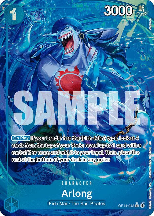 Arlong - (Alternate Art) (OP14-042) [The Azure Sea's Seven]