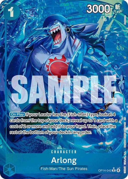 Arlong - (Alternate Art) (OP14-042) [The Azure Sea's Seven]