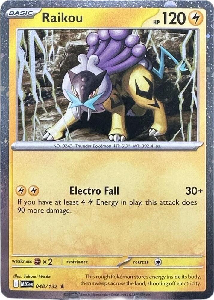 Raikou - 048/132 (Cosmo Holo) [ME01: Mega Evolution]