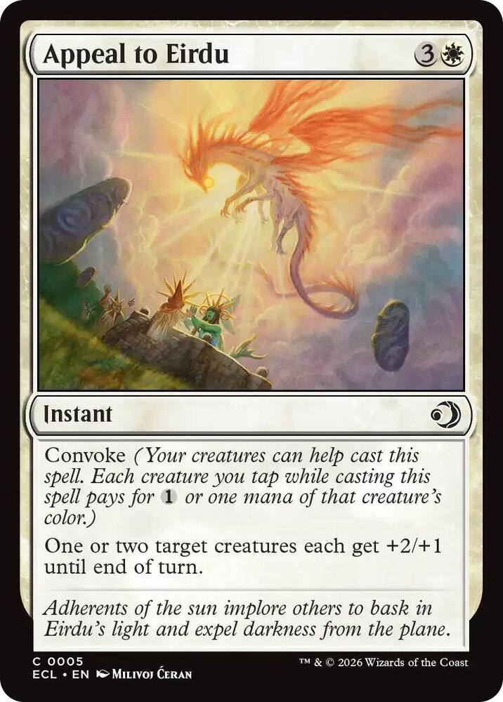 Appeal to Eirdu (5) [Lorwyn Eclipsed]