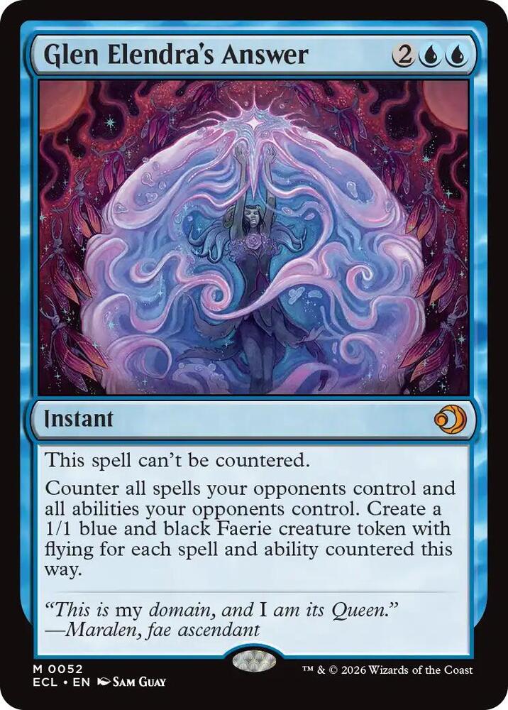 Glen Elendra's Answer (52) [Lorwyn Eclipsed]