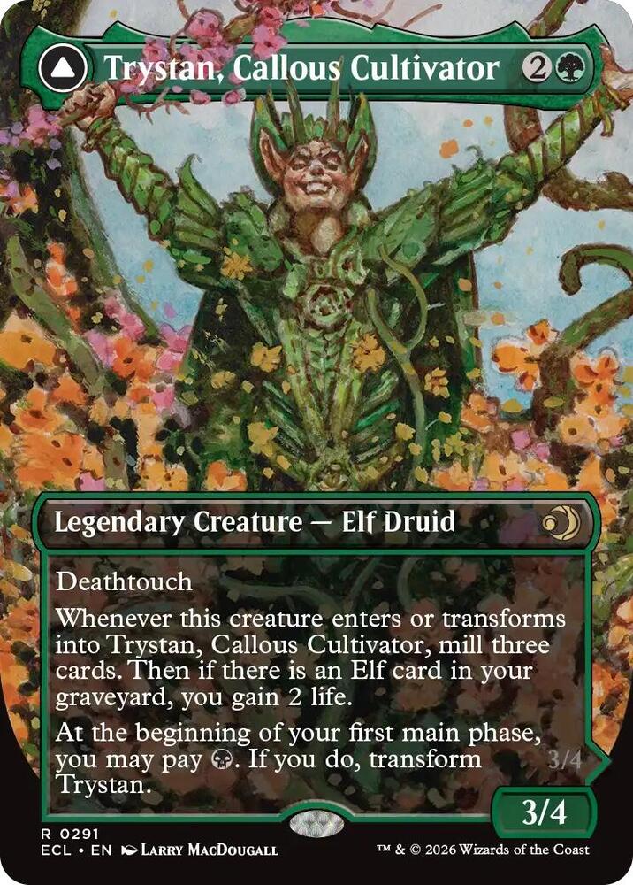 Trystan, Callous Cultivator (Borderless) (291) [Lorwyn Eclipsed]