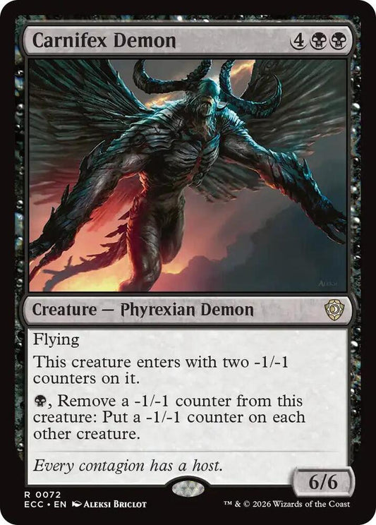 Carnifex Demon (72) [Lorwyn Eclipsed Commander]