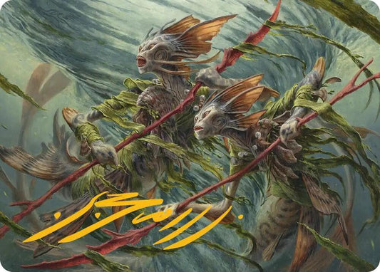 Champions of the Shoal Art Card (Gold-Stamped Signature) (6) [Lorwyn Eclipsed Art Series]