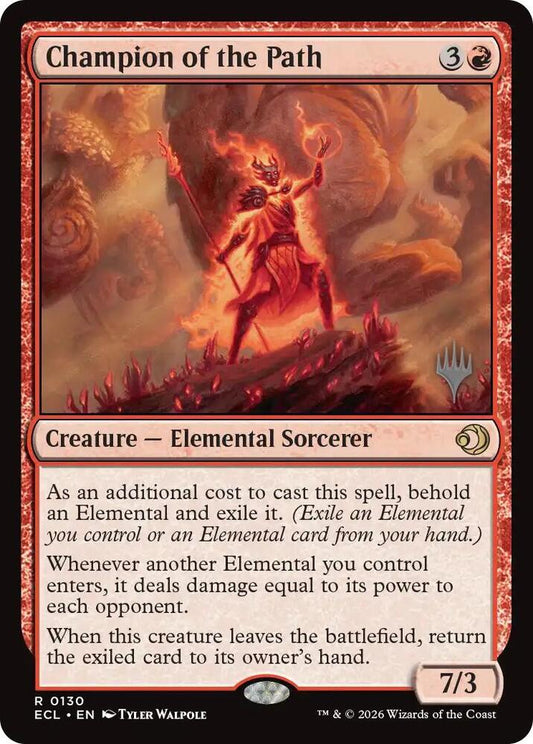 Champion of the Path (130) [Lorwyn Eclipsed Promos]