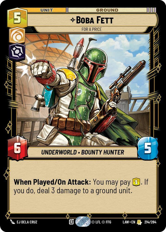 Boba Fett - For a Price (214/264) [A Lawless Time]