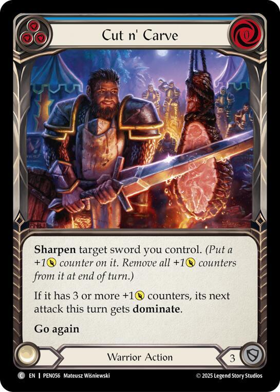Cut N Carve (Blue) (PEN056) [Compendium of Rathe]