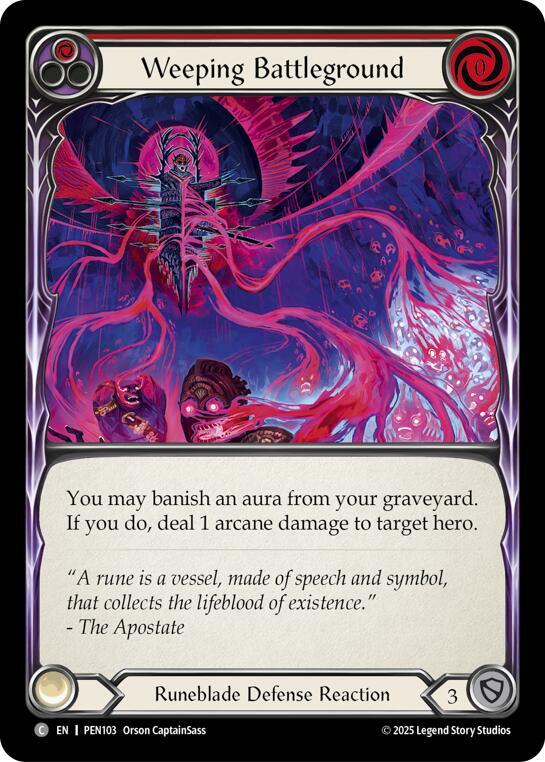 Weeping Battleground (Red) (PEN103) [Compendium of Rathe]
