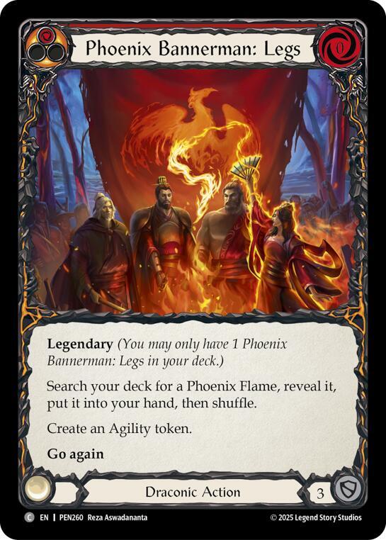 Phoenix Bannerman Legs (Red) (PEN260) [Compendium of Rathe]