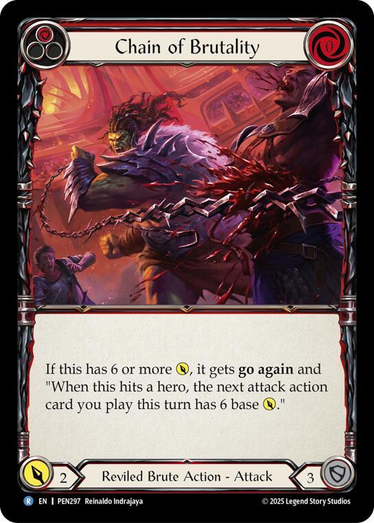 Chain of Brutality (Red) (PEN297) [Compendium of Rathe]