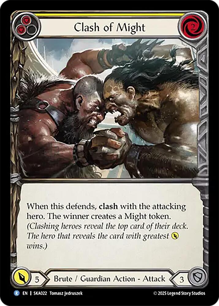 Clash of Might (Yellow) (SKA022) [Silver Age Chapter 1]