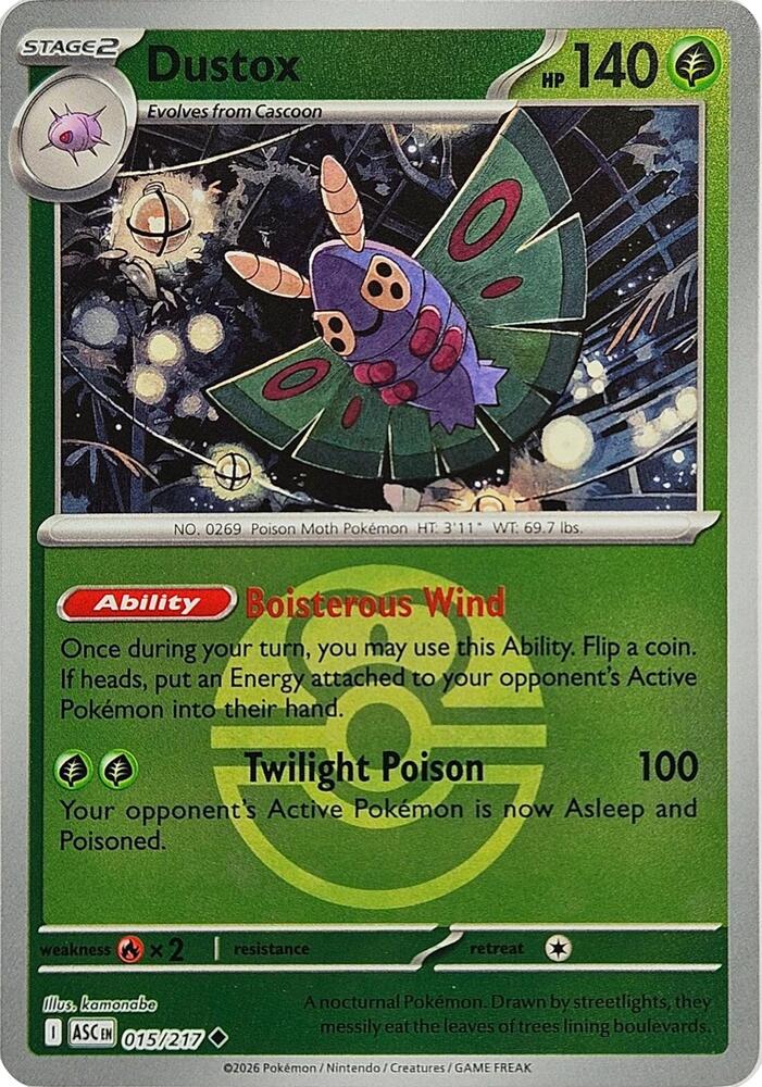 Dustox - 015/217 (Love Ball) [ME: Ascended Heroes]
