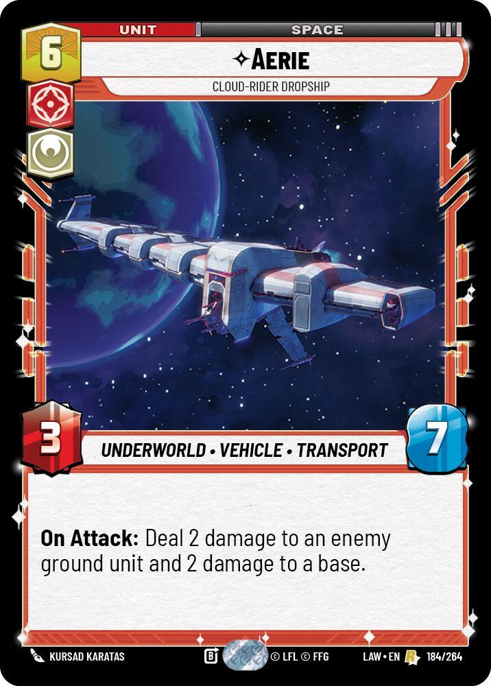 Aerie - Cloud-Rider Dropship (184/264) [A Lawless Time]