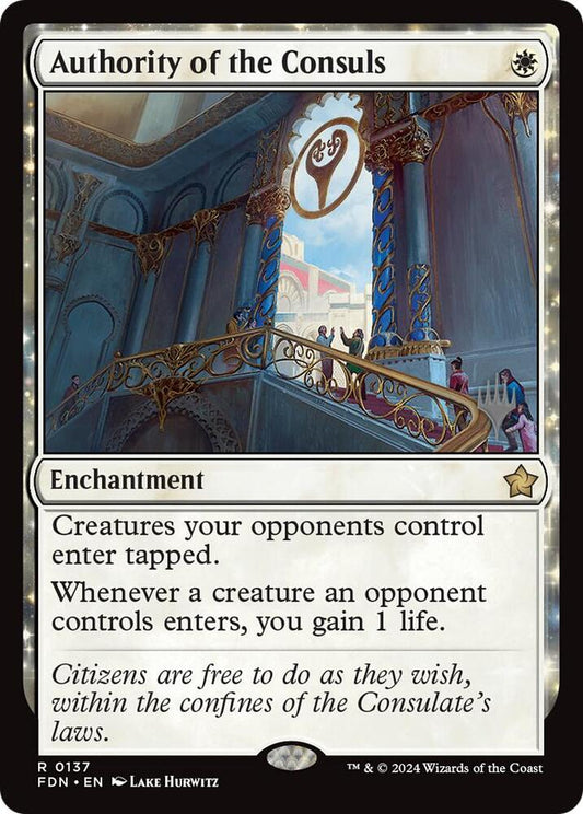 Authority of the Consuls (137) [Lorwyn Eclipsed Promos]
