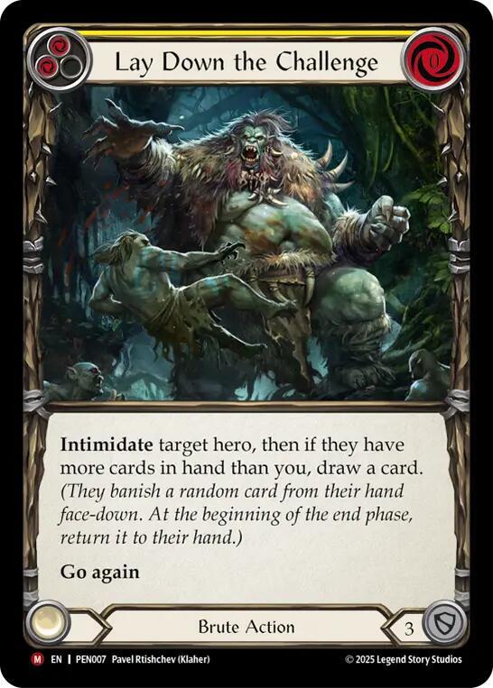 Lay Down The Challenge (Yellow) (PEN007) [Compendium of Rathe]