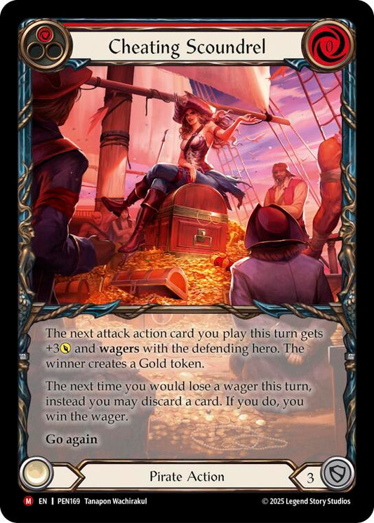Cheating Scoundrel (Red) (Extended Art) (PEN169) [Compendium of Rathe]
