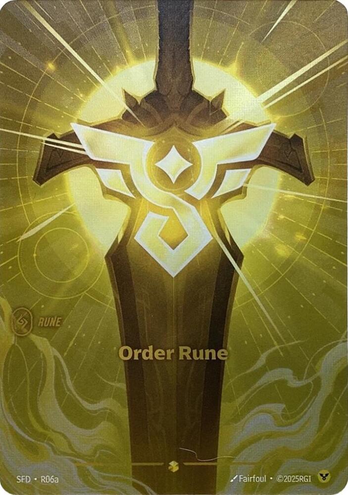 Order Rune (Alternate Art) (R06a) [Spiritforged]