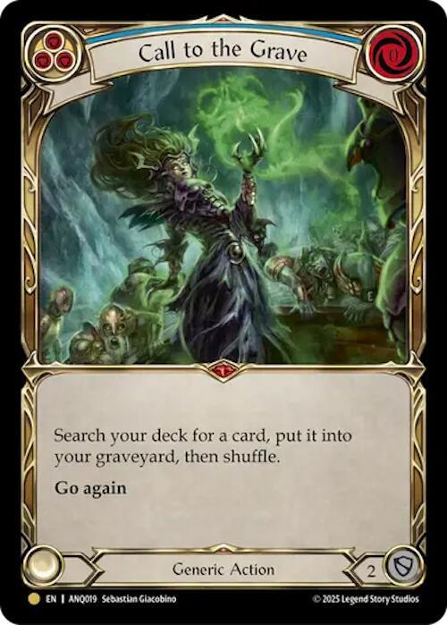 Call To The Grave (Blue) (ANQ019) [Compendium of Rathe - Antiquity Pack]