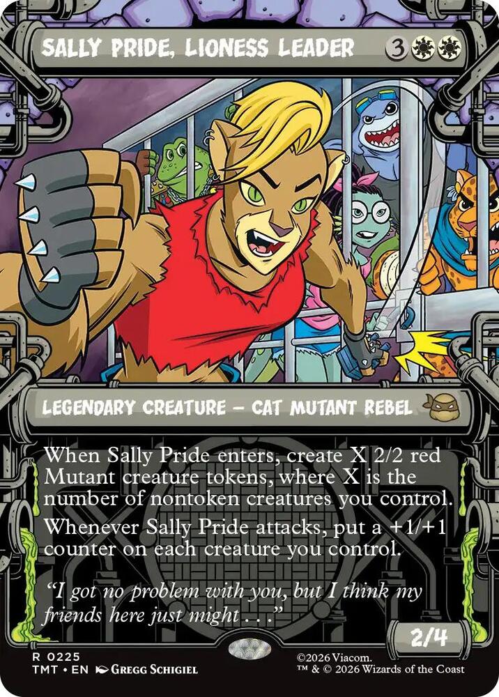 Sally Pride, Lioness Leader (Showcase) (225) [Teenage Mutant Ninja Turtles]