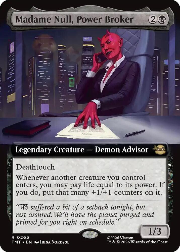 Madame Null, Power Broker (Extended Art) (265) [Teenage Mutant Ninja Turtles]