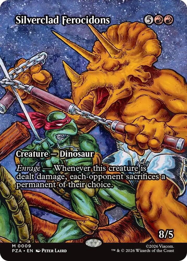 Silverclad Ferocidons (Borderless) (9) [Teenage Mutant Ninja Turtles Eternal-Legal]